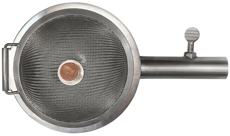 Kikkerland Huckleberry Popcorn Maker, Portable Campfire Popper | Stainless steel, even heat, large capacity, camping & backyard use, hiking gear, adult supervision required