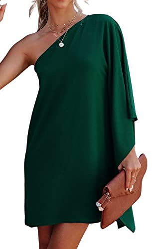 Jhsnjnr Women Elegant Evening Dresses Causal Summer Midi Dresses Sexy Off The Shoulder Cocktail Dress Green
