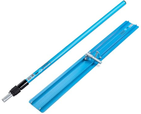 OX Pro Concrete Bullfloat 1200mm, Tilting Plate, 2400mm Handle