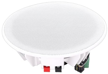 Lazmin112 Altavoz Bluetooth Empotrable, De Altavoces Domésticos De 2 Canales Y 60 W con 6 Pulgadas para Pared Y Techo, con Amplificador Digital Clase D Integrado (Enchufe de la UE)