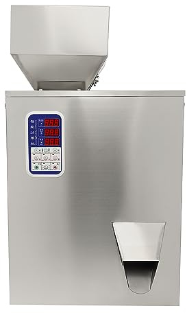 Powder Filling Machine, 0.002-1.1lbs/1-500g, Automatic Intelligent Particle Weighing Filling Machine, Bottle Bag Powder Filler Particle Dispenser for Tea Seeds Grains Powder Flour Beans Glitter