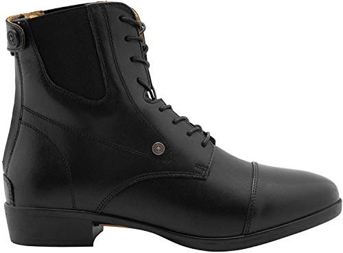 »ADVANCED II BZ LACE« Reit-Stiefelette mit Reißverschluss von SUEDWIND© | Rindsleder Schlüpf-Schuh mit Schnürung | Tolle Passform | OrthoLite© Sohle für maximalen Komfort | Boots | Schwarz Gr. 38