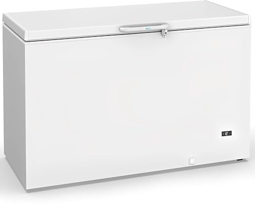 MBH - Arcón Congelador Industrial de 643 Litros con Puerta Abatible, Termostato Regulable, Cerradura y Aislamiento Eficiente para Cocina, Bar y Restaurante (1570x751x1027 mm)