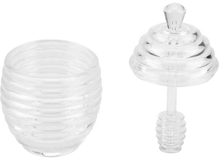 HERCHR Pot de Miel Vide, Bouteilles de Miel avec Cuillère à Miel, 260ml