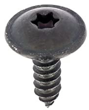 Tornillo de chapa de cabeza ancha para interior RLX Huella Torx en bolsita, 4,2 mm x 13 mm, zinc negro, lote de 20