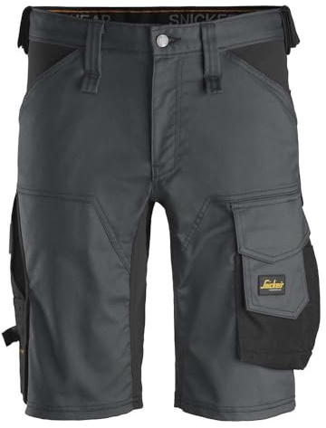 Snickers Workwear AllroundWork Grå Stål-Svart Storlek 58, Ej tillämpligt