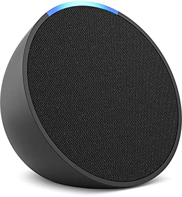Amazon Echo Pop (newest model), Our smallest speaker, Designed for Alexa+, Fits in any room, Charcoal