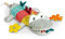 Fehn Handpuppe Baby Spielzeug Krokodil - Kuscheltier mit Rassel, Raschelpapier, Beißer und Quietsche - Babyspielzeug Handpuppe - Knisterspielzeug für Babys und Kleinkinder ab 6+ Monaten