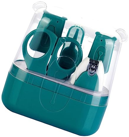 HAPINARY Für Nägel Für Jungen Und Mädchen Inklusive Nagelschere Und Nagelknipser Grün Mit Aufbewahrungsbox Speziell Für Jungen Und Kleinkinder Entwickelt Abgerundete Klingen Für Sicheres