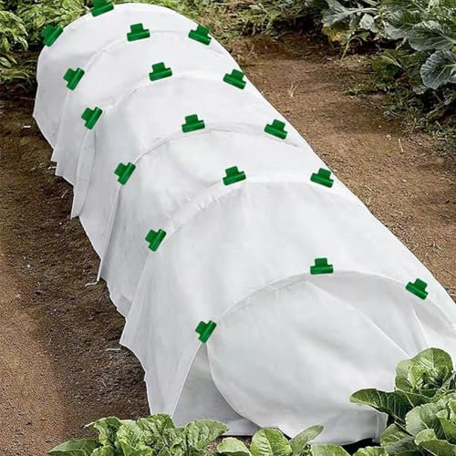 UTTASU Secure Your Garden, 20 Stück Gewächshausklammern für Netze, Kunststoff, kompatibel mit 5 6 mm Rundrohren, 1224534481