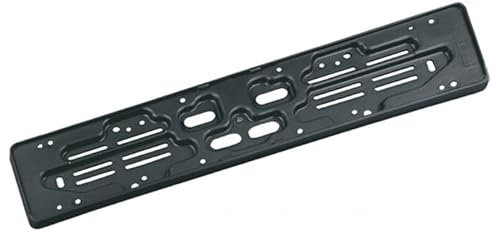 Generico Portatarga Posteriore per Auto, Porta Targa in Plastica, Nero, Fissaggio Rapido, Supporto Targa Auto Standard EU, Universale, Piastra per Targhe Auto, 525x130mm