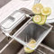 Kitchen Sink Strainer, Suction Cup Sink Strainer Drain Rack,Sink Drain Strainer with 100PCS Net,Removable Suction Cup Sink Drain Strainer Basket for Kitchen Leftover (White)