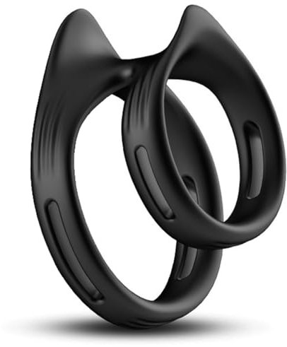 WreGmgg Yoga Balance Ring, Doppel Kammer Design Verstärkter Kern, schwarzes Silikon, Anti Rutsch, Original Yoga Home Geschenk