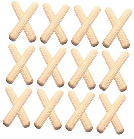 BUGUUYO 500pcs Wooden Dowel Rods Unfinished Wood Craft Sticks for DIY Projects Furniture Repair Model Building Nail Holding Dowling Rods