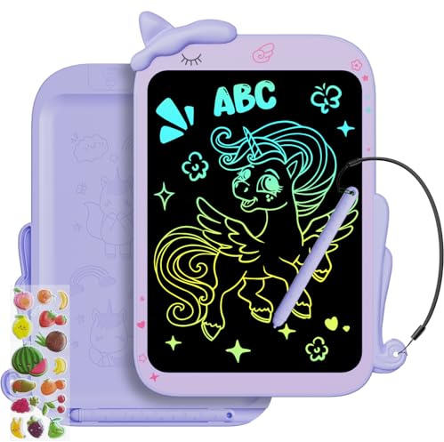 10 Pulgadas Tablet Escritura Pantalla Colorido [2026 Nueva], Electight Pizarra de Escritura LCD con Borrable y Bloqueo Función, Portátil Juguetes Educativo para Hogar, Escuela, Oficina, Aula, Morado