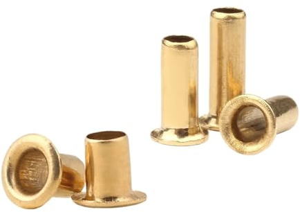 Tuercas de remache huecas de latón dorado M0.9-M6 for PCB DIY(M2x8mm(100pcs))