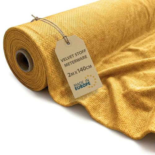 Sammetstyg Metervara Mjuk Sammet 2 M x 140 cm – Möbeltyg Dekorationstyg för Kuddar Gardiner Patchwork Sömnad och Pyssel Slitstarkt Hudvänligt och Elegant Kola