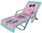 Strandstuhlabdeckung,Strandkorb Handtuch Lounge Chair Cover, Mikrofaser Strandtasche Sonnenliege Handtuch Stuhl Strandtuch mit Taschen Handtücher Für Schwimmbäder, Strände, Gartenhotels, 210x75 cm