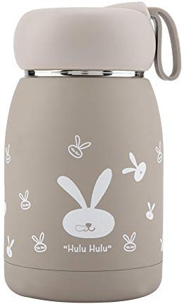 Vaso de vacío, termo, botella de agua, botella pequeña, bonita botella térmica, taza de viaje de acero inoxidable, botellas de bebidas calientes/frías, 320 ml (café)