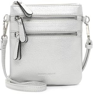 Emily & Noah Umhängetasche E&N Emma 60392 Damen Handtaschen Uni shinysilver 842