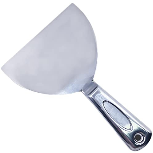 Sinyiol Flex All Stainless Steel Joint Knife Putty Scraper,6-Inch Professional Grade 420 stainless steel, All-Metal, Precision Ground Edge Putty Knife Tape Knife (6)