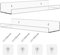 Tikplus Wandregal 2er Set Schwebendes Regal Wand, Acryl Wandregal Transparent, Küchenregal Wand Ohne Bohren, Wand für Wohnzimmer Schlafzimmer Gewürzregal Bücherregal Industrial Deko 30X7.9X3.6cm