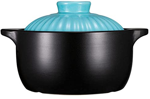 Olla de cerámica de terracota, cacerola de cerámica, olla de arcilla, olla especial para estufas de gas domésticas, con cubierta.-D (B), utensilios de cocina (D)
