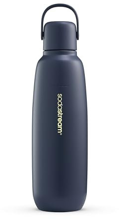 sodastream Fizz & Go Cool - All Metal Bottle (Storm) Carbonating Bottle Capacity 0.9L