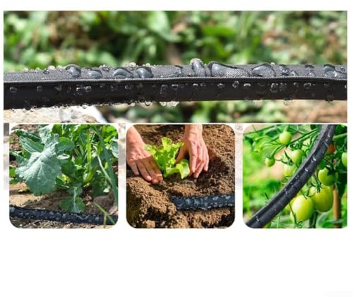 Sistema di irrigazione flessibile in PVC senza soluzione di continuità integrazione nella routine di giardinaggio con un set completo di parti in dotazione (6,5 m)