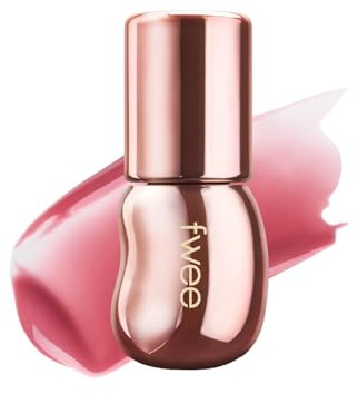 fwee 3D Voluming Gloss 70% (Rich) | Peach 70% | High Shine, Non-Sticky Lip Gloss for Makeup | Long-Lasting, Moisturizing Gel Formula | 30%, 70% Pigment Options | 5.3g