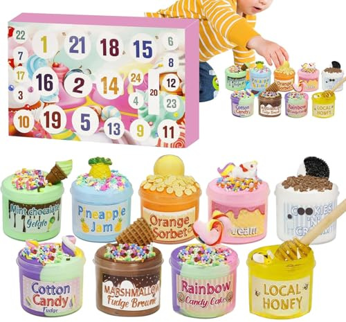Calendario 'Avvento giocattolo | Calendario 'Avvento con 24 giocattoli | Decorazione natalizia invernale da collezione per la casa – per bambini a partire dai 3 4 5 6 7 8 9 10 11 anni