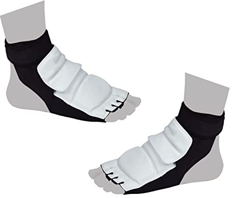 Ausla Protecteur de Pied de Taekwondo, Protège-Pieds Antidérapant en Cuir PU Respirant pour l'entraînement, Réduit Les Forces d'impact avec Un Design en Mousse de Coton Flexible pour Les Arts (L