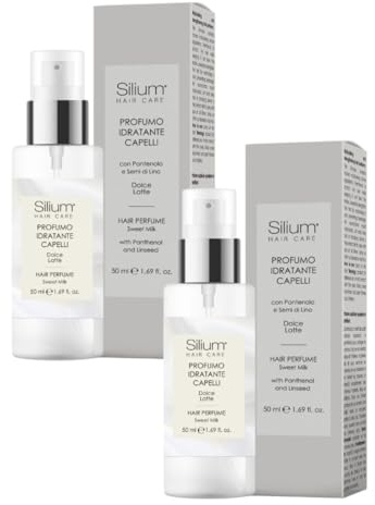 Profumo per Capelli Idratante Dolce Latte Pack 2x50ml Spray Nutriente e rinforzante, Fragranza Intensa a Lunga Durata, Adatto a Tutti i Tipi di Capelli, Effetto Morbido e Setoso