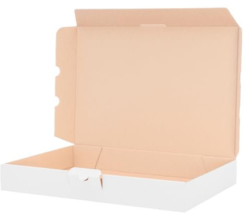 verpacking 200 Maxibriefkartons Versandkartons Faltschachtel Faltkarton Maxibrief 350 x 250 x 50 mm, Weiß, MB-5