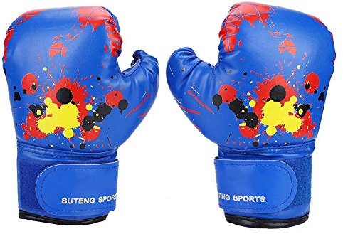 Boxhandschuhe Kinder 12 Jahre,Boxhandschuhe 2 Jahre,Boxhandschuhe Kids Grappling Gloves Baby Mädchen Jungen PU Leder Box Punch Training Kids Fight Mitts für Boxen, Kickboxen,