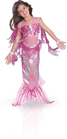 RUBIE'S Déguisement Luxe Sirène Rose 5-6 ans