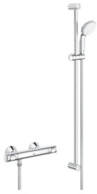 GROHE Precision Flow - Thermostat-Brausebatterie (wassersparend, Sicherheitssperre bei 38°C, langlebige Oberfläche), chrom, 34842000
