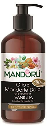 MANDORLI OLIO CORPO DI MANDORLE DOLCI AL PROFUMO DI VANIGLIA 300 ML