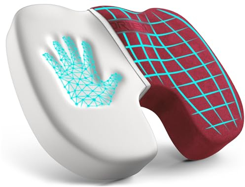 FORTEM Seat Cushion, Office Chair Cushion, Memory Foam Car Seat Cushions, Sciatica Coccyx Tailbone Pain Relief, Chair Cushions for Back Support, Sitting Pad for Gaming, Washable Cover, Non Slip