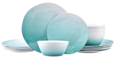 La Joventino 18 Stück Campinggeschirr Set, Geschirrset 6 Personen Teller Set, Robust & Leichtgewichtig für Outdoor Abenteuer