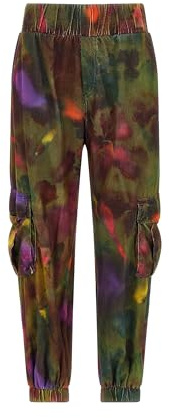 DEHA - Pantalone Allover Corduroy Cargo Pants in Cotone, Multicolore (XS)