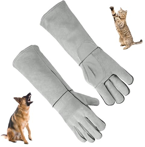 Guantes Anti-Mordidas para Animales - Gato, Perro, Pájaro, Serpiente, Loros y Lagartos