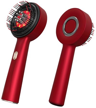 Scalp Massager Electric Red Light Therapy Cordless Portable Head Massager Comb Massaging Brush for Hair Treatment, Hair Growth with USB Rechargeable, Hair Oil Applicator, IPX7 Waterproof