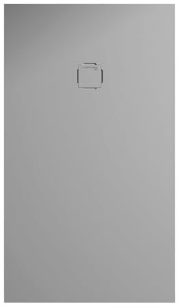 Plato de ducha rectangular 70 x 100 cm efecto liso mármol resina Harmony cemento