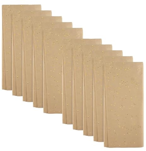 10 PCS 50 * 66cm Glitter Tissue Paper for Wrapping Gifts,Khaki Wrapping Paper,Tissue Paper Sheets for Birthday Christmas's Gift Flower Packaging