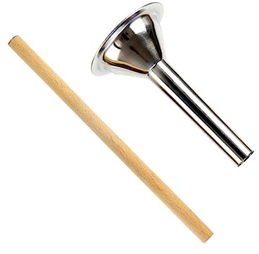 STOBAZA Kit Embutidora De Salchichas y Tubo De Llenado De Acero Inoxidable, 2 Piezas, Resistente y Seguro, Para Cocina Casera y Elaboración De Embutidos, Accesorios Compatibles Para Carne Molida