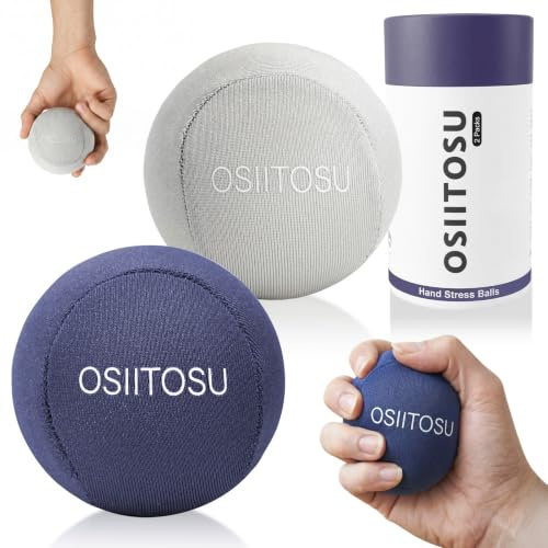 OSIITOSU Squeeze Ball 2PCS Stress Balls for Adults Hand Exercise Balls Hand