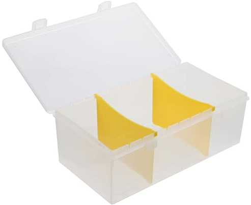Healvian Scatola Porta Biglietti da Visita Trasparente Portatile, Organizer per Schede e Documenti, Contenitore Compatto per Ufficio e Viaggi, Resistente e Capiente