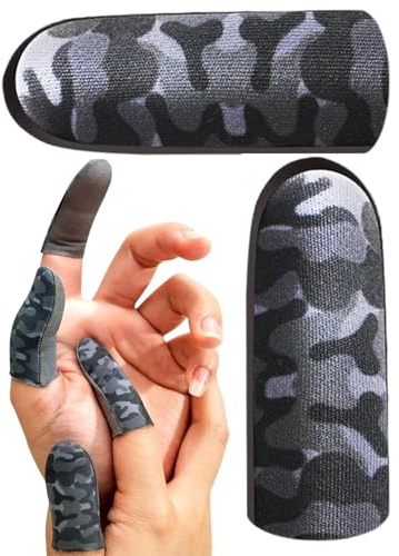 Generico Tumfingersängar - 4,5x2,5 cm Silverfiber Svett-pekskärm Handskydd för mobilspel | Anti-Slip Resistant Fabric Structure Control