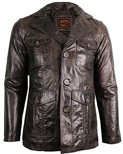 MDM Vintage Herren Leder Blazer (S)
